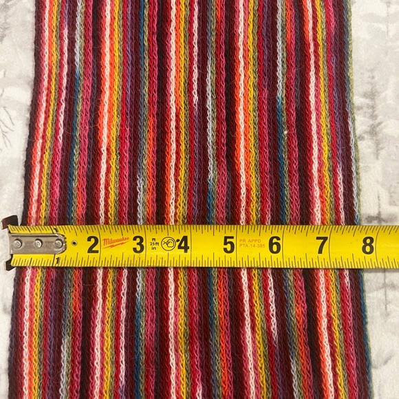 Colorful Alpaca knit Scarf- Made in Peru - Picture 3 of 5